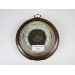 A Dutch wheel barometer