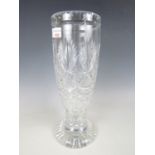 A Webb Corbett large crystal vase