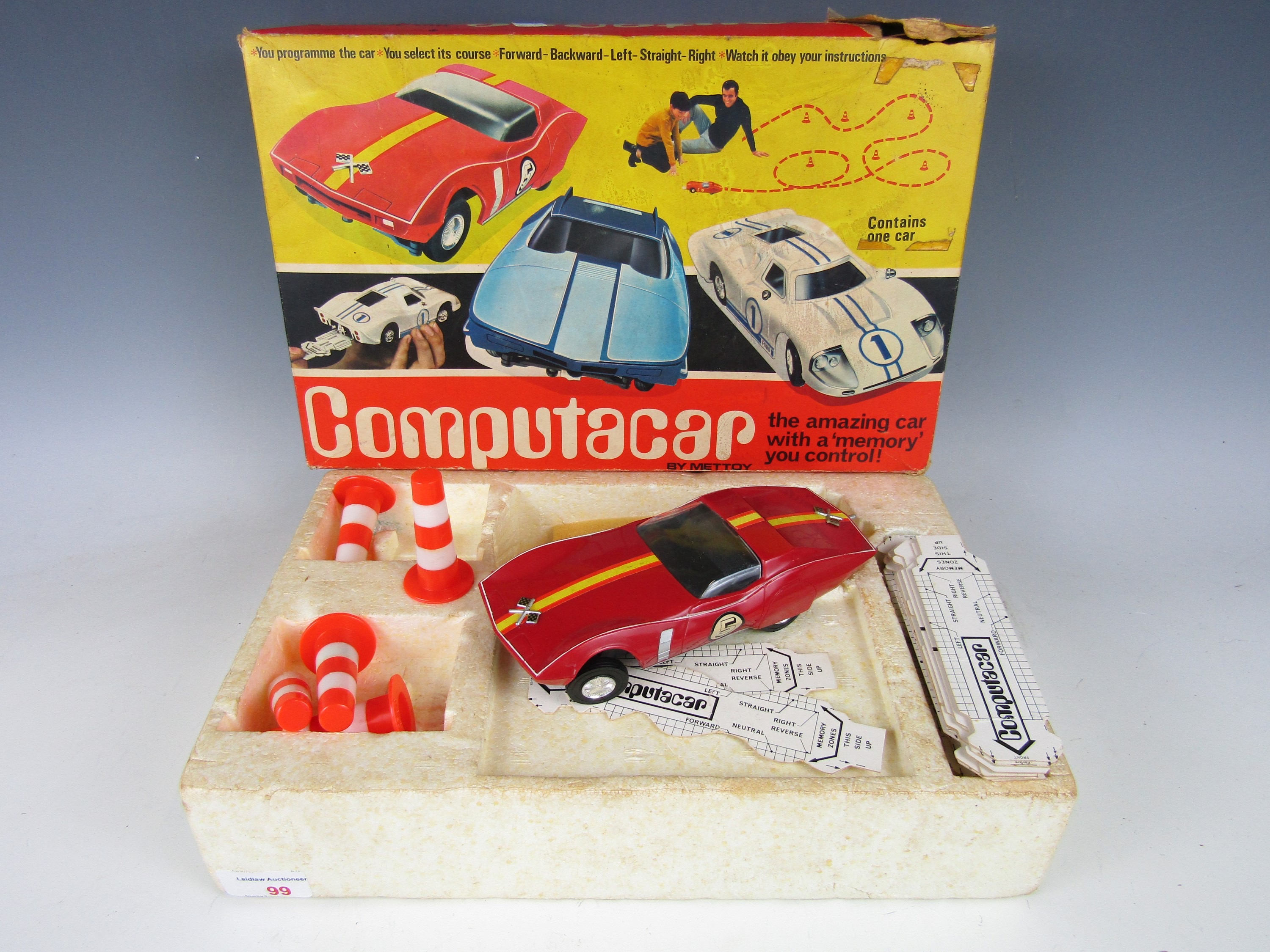 A vintage boxed Computacar by Mettoy