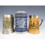 Military commemorative and other tankards