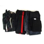 A quantity of military dress trousers / trews