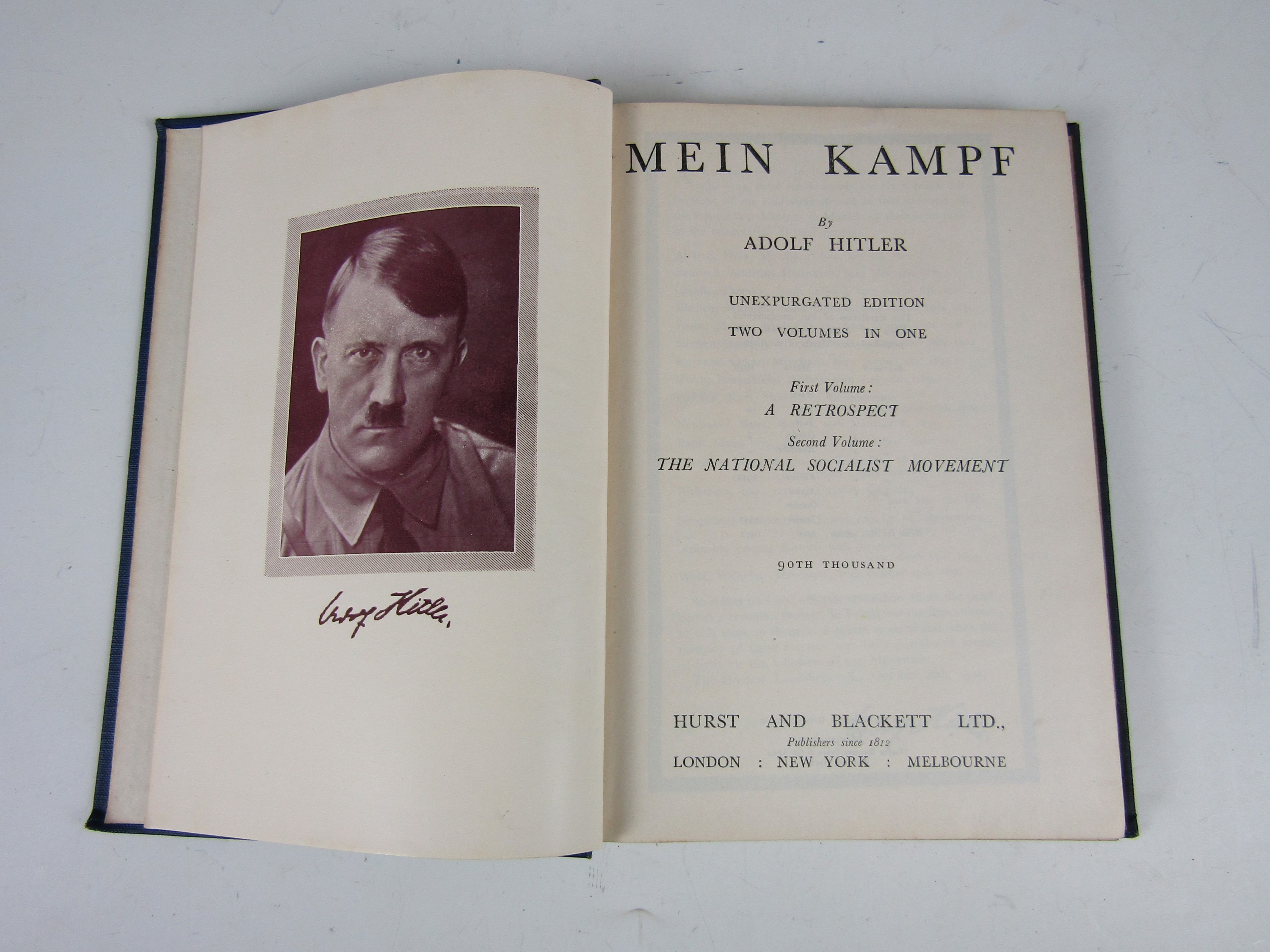 A 1942 English edition of Hitler's Mein Kampf - Image 2 of 3