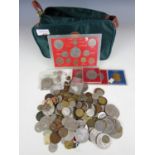Various coins including commemorative crowns together with a farewell set crown system etc
