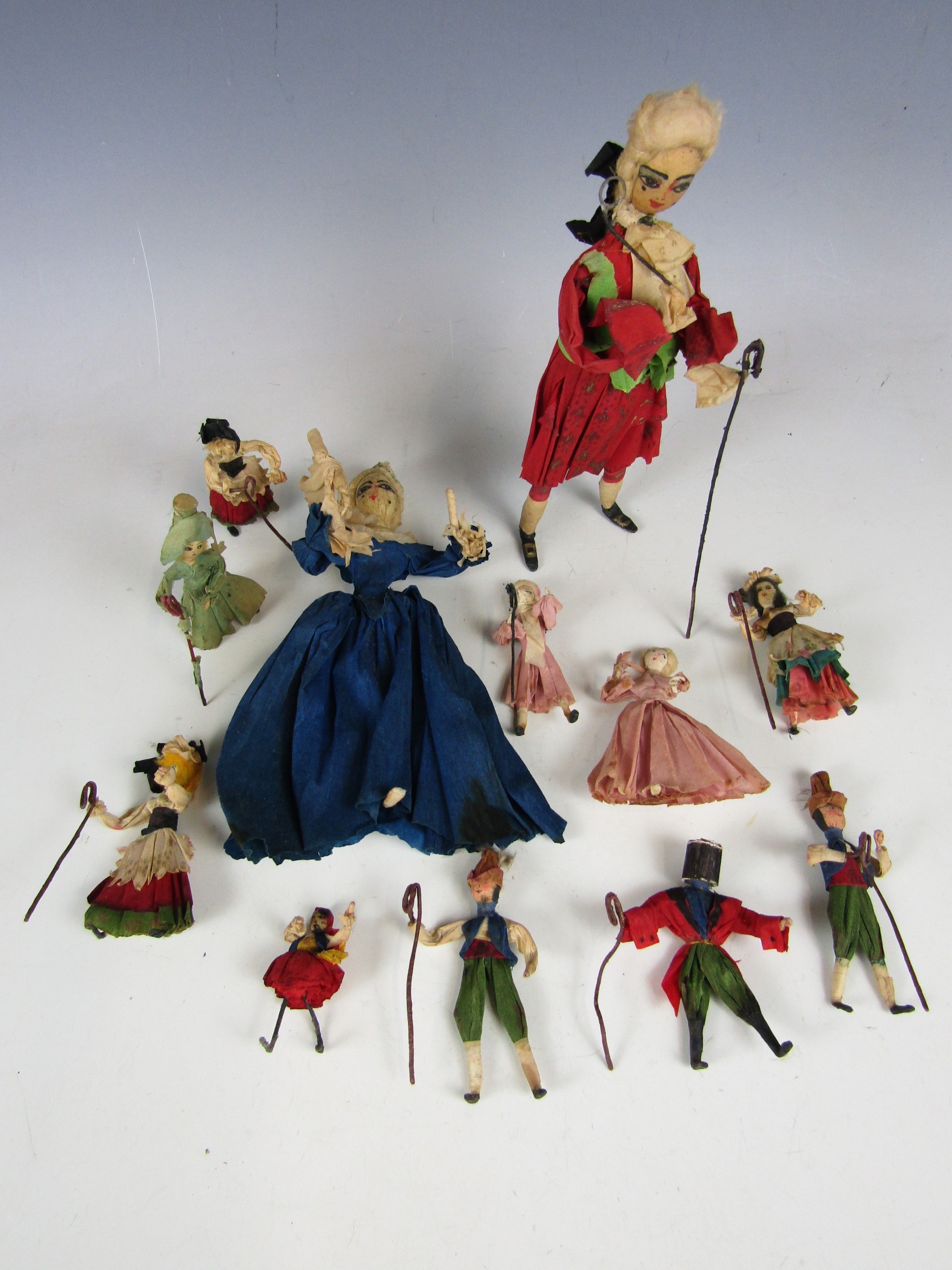 A selection of vintage Grecon style dolls