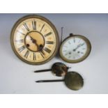 Two 19th century clock movements