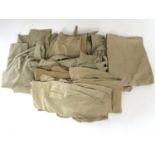 A large quantity of 1940s and later khaki drill clothing