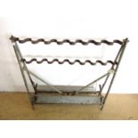 A Wehrmacht steel rifle rack