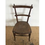 A Victorian oak bedroom chair