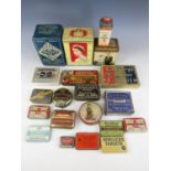 A quantity of vintage tins