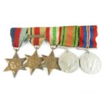 A Second World War British campaign medal group including Africa Star with Eighth Army clasp