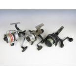 Three spinning reels