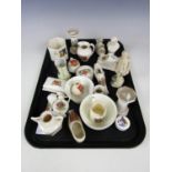 A quantity of crested china