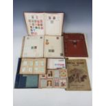 Late 19th / early 20th Century stamp albums containing GB and world postage stamps, from QV to QEII