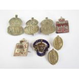 Second World War and other lapel badges