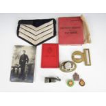 A quantity of military and St John's Ambulance brigade insignia and ephemera etc.