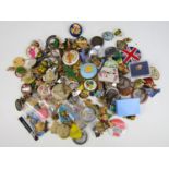 A large quantity of vintage button and other badges, circa 1970s and later