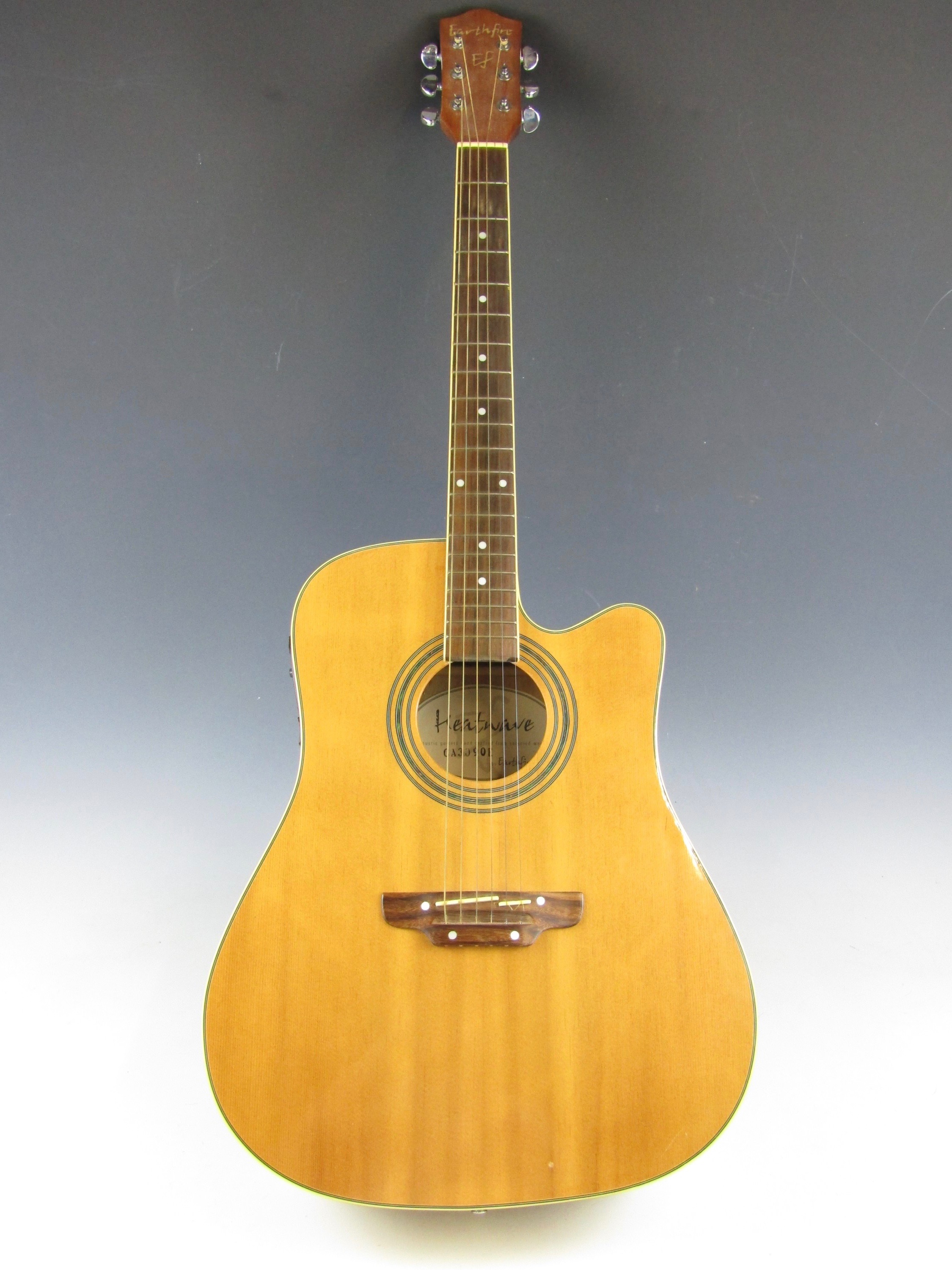 An Earthfire Heatwave acoustic guitar