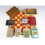 Vintage games, including a Globe Series boxed Draughtsmen set, Lexicon card games and vintage