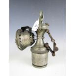 An antique Miller's Monarch cycle carbide lamp