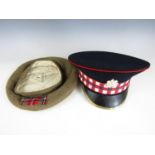 A late 20th Century Scots Guards full dress cap and a 1946 General Service cap