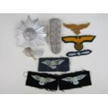 A small quantity of German British military and other insignia