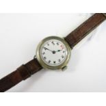 An early 20th Century "trench" watch