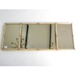 A Regency style gilt-framed over-mantel mirror, 107 cm x 43 cm