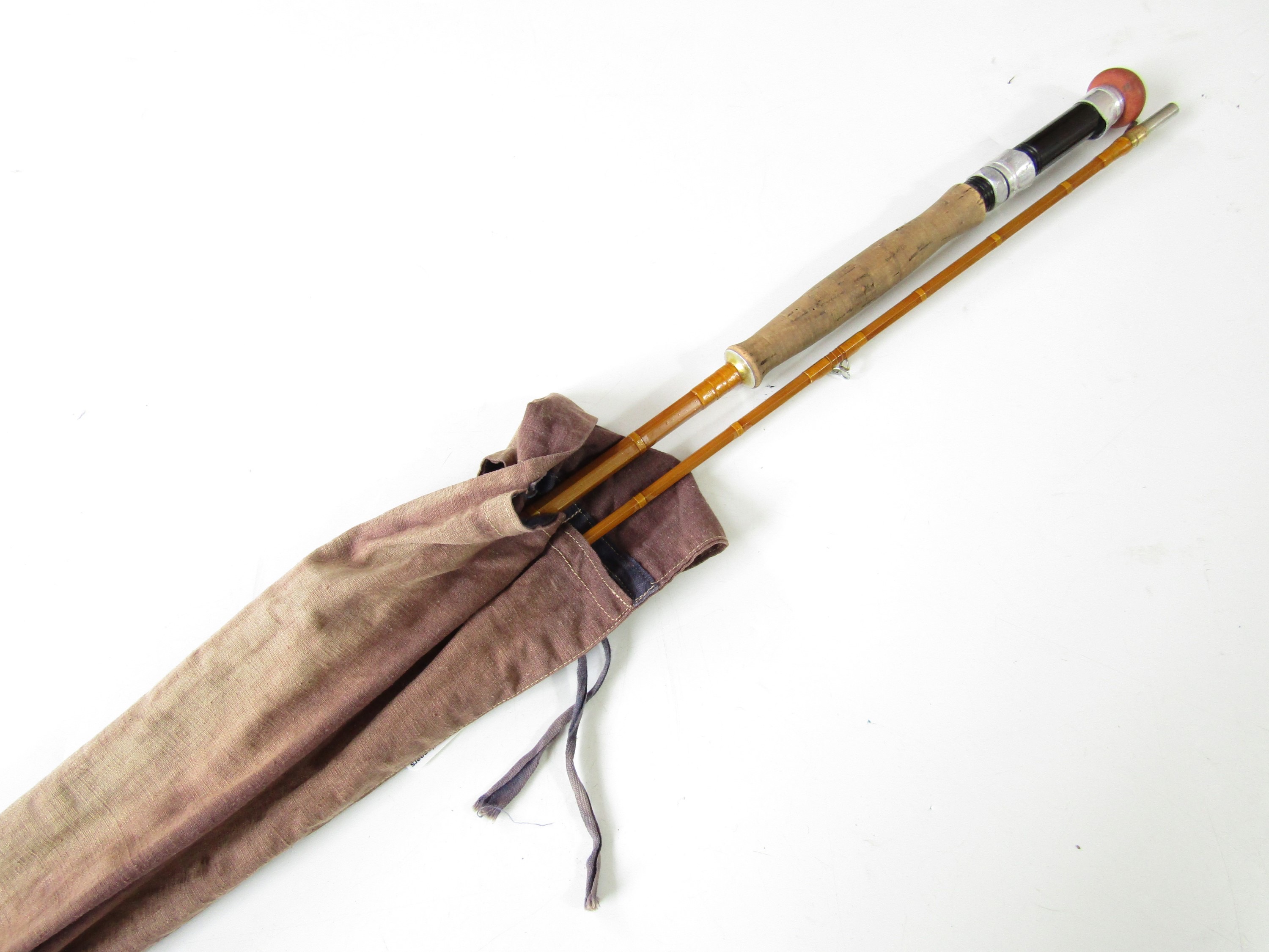 A vintage 9'6 split cane fly fishing rod