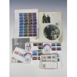 A quantity of Winston Churchill first day covers and related stamp sheets etc