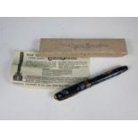 A vintage Conway Stewart fountain pen with original box and paperwork