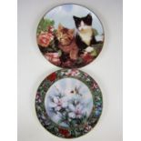 A large quantity of Wedgwood Bradford Exchange collectors' plates with others