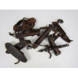 A quantity of antique gun lock and other parts