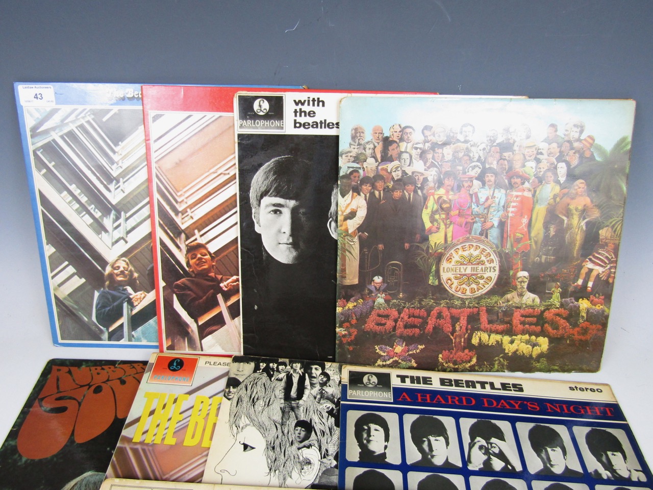 A collection of vintage The Beatles Parlophone records / LP's, including Help! PMC 1255, A Hard - Image 2 of 3