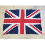 A vintage cotton Union Jack flag of multi-piece construction