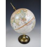 A contemporary brass globe