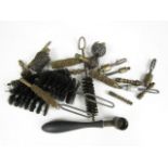 A quantity of gun cleaning brushes, jags etc