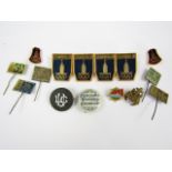A quantity of Soviet Olympic badges and others