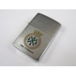 An HMS Plymouth Falklands War souvenir Zippo lighter