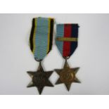 A reproduction Air Crew Europe Star and a 1939-45 Star with reproduction Battle of Britain clasp