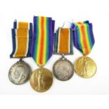 British War and Victory Medal pairs respectively to DM2-190157 Pte J H Maudsley, ASC and 139628 A-