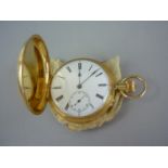 A late 19th Century 18K gold cased pocket watch with repeater mechanism by John Lecomber of
