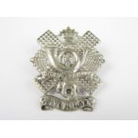 A 2nd Volunteer Battalion HLI piper's or officer's cap badge, stamped SILVER and bearing the