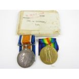 A British War and Victory Medal pair to 736 Driver T Campbell, Royal Artillery, together with