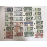 A quantity of Queen Elizabeth II Bank of England bank notes, many about uncirculated / uncirculated