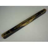 A late 19th Century brass mounted rosewood spirit level manufactured by Buist of Edinburgh