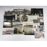 A small quantity of vintage postcards and photographs including German Third Reich and British