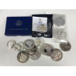 A quantity of silver proof and other coins