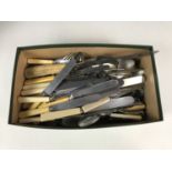 A quantity of vintage cutlery
