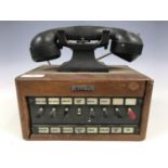 A Vintage Dictograph exchange telephone (a/f)