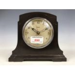 A vintage Ferranti bakelite cased electric mantel clock